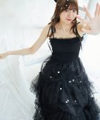 【マジェスティック レゴン/MAJESTIC LEGON】の◎パールチェーンキャミワンピース 人気、トレンドファッション・服の通販 founy(ファニー) ファッション Fashion レディースファッション Fashion for Women ワンピース Dresses キャミソールワンピース Camisole Dresses オケージョン Occasion Wear ギャザー Gathered, Ruffled シャーリング Shirring, Ruched ダウン Down, Puffer チェーン Chain, Chain Strap パール Pearl, Pearl Accent フィット Fit, Slim Fit フェミニン Feminine, Girly フリル Frill, Ruffle リボン Ribbon, Bow ロング Long, Long-Length 再入荷 Restock / Back in Stock 結婚式 Wedding thumbnail ブラック|ID: prp329100004785671 ipo3291000000034839098