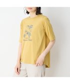 【デコイ/DECOY Since1981】の【冷感】【UVカット】ひやさらコットン プリント 刺繍Tシャツ 人気、トレンドファッション・服の通販 founy(ファニー) ファッション Fashion レディースファッション Fashion for Women トップス・カットソー Cut & Sew Tops シャツ・ブラウス・オフィスカジュアル Elegant Blouses & Button-Ups ロングTシャツ・Tシャツ Longline T-Shirts & Tees フェミニン Feminine, Girly フレア Flare, Flared プリント Print, Printed Pattern thumbnail マスタード|ID: prp329100004785677 ipo3291000000034884224