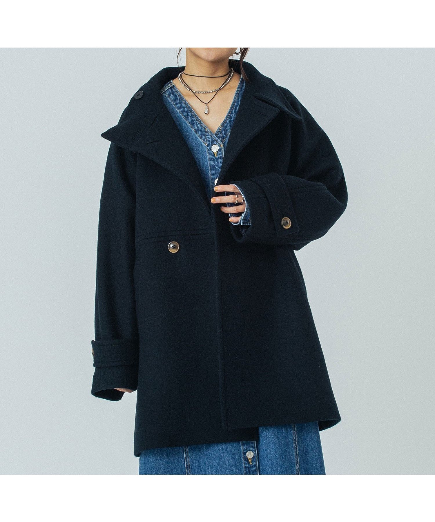 【ローズバッド/ROSE BUD】のSTAND COLLAR COAT インテリア・キッズ・メンズ・レディースファッション・服の通販 founy(ファニー) 　ファッション　Fashion　レディースファッション　Fashion for Women　アウター　Coat / Outerwear Collection　コート・ロングコート・ピーコート　Long Coats, Peacoats & More　スタンド　Stand Collar, Upright Stand　スマート　Smart, Elegant　スリーブ　Sleeve, Long Sleeve / Short Sleeve　フィット　Fit, Slim Fit　冬　Winter / This Winter　エレガント 上品　Elegant　NAVY|ID: prp329100004785681 ipo3291000000034946651