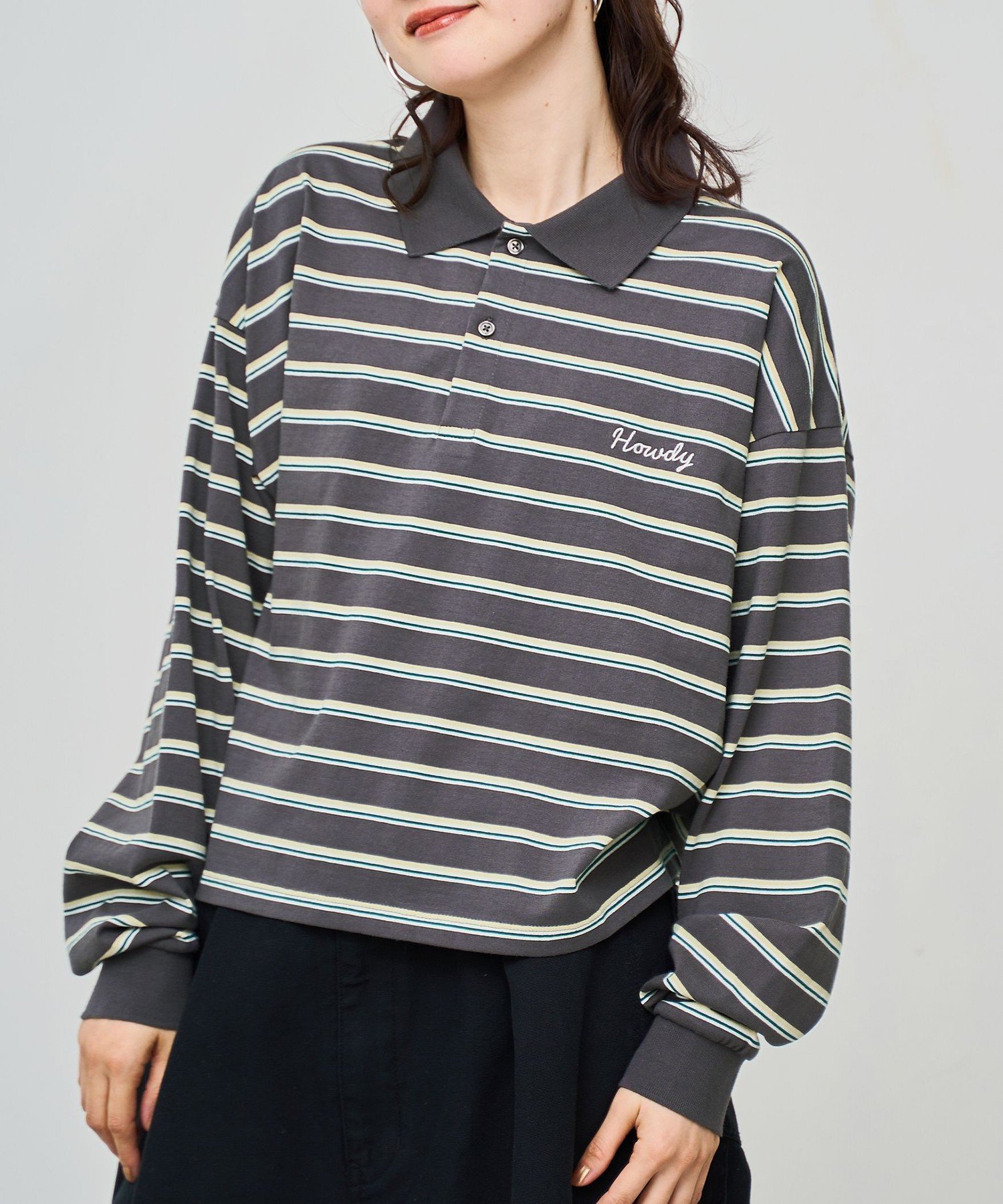 【コーエン/COEN】のハートモチーフラガーロンT インテリア・キッズ・メンズ・レディースファッション・服の通販 founy(ファニー) ファッション Fashion レディースファッション Fashion for Women トップス・カットソー Cut & Sew Tops ロングTシャツ・Tシャツ Longline T-Shirts & Tees シンプル Simple, Minimal フェミニン Feminine, Girly ベーシック Basic, Essential ボーダー Border, Stripe モチーフ Motif, Design Theme ロング Long, Long-Length ワンポイント One Point, Statement Accent DK.GRAY|ID: prp329100004785686 ipo3291000000034973728