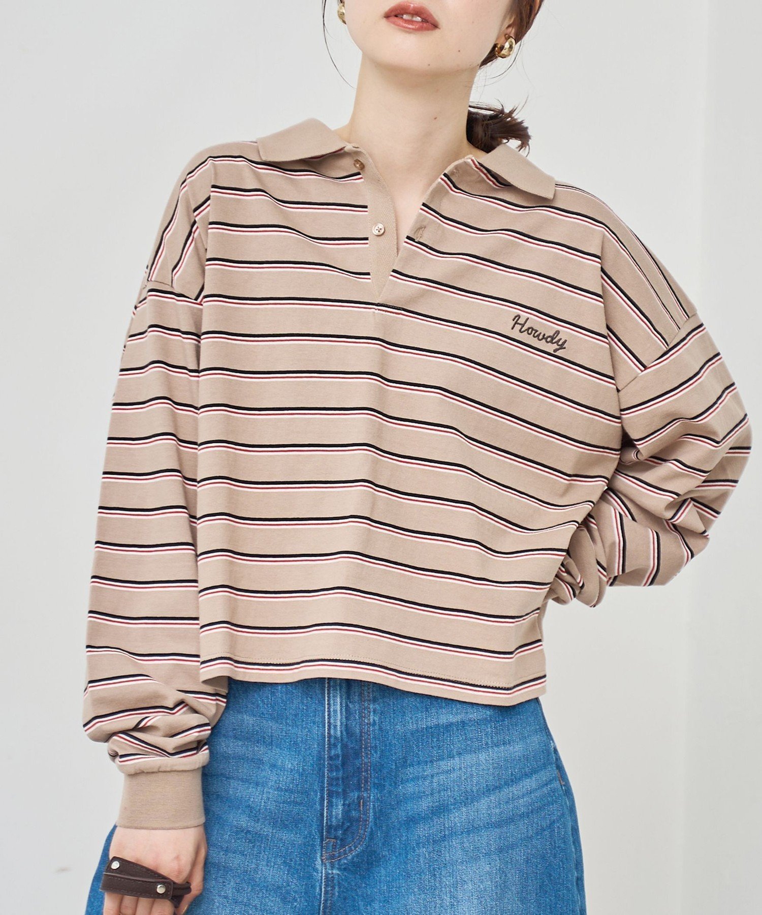 【コーエン/COEN】のハートモチーフラガーロンT インテリア・キッズ・メンズ・レディースファッション・服の通販 founy(ファニー) ファッション Fashion レディースファッション Fashion for Women トップス・カットソー Cut & Sew Tops ロングTシャツ・Tシャツ Longline T-Shirts & Tees シンプル Simple, Minimal フェミニン Feminine, Girly ベーシック Basic, Essential ボーダー Border, Stripe モチーフ Motif, Design Theme ロング Long, Long-Length ワンポイント One Point, Statement Accent BEIGE|ID: prp329100004785686 ipo3291000000034973729