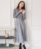 【ミッシュマッシュ/MISCH MASCH】のMM547405 ラメレースニットドッキングワンピース 人気、トレンドファッション・服の通販 founy(ファニー) ファッション Fashion レディースファッション Fashion for Women ワンピース Dresses エレガント 上品 Elegant フィット Fit, Slim Fit リボン Ribbon, Bow レース Lace, Lace Fabric thumbnail グレー|ID: prp329100004785690 ipo3291000000034810873