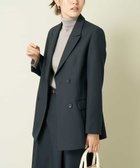 【アー ヴェー ヴェー/a.v.v】の【洗える/イージーケア/毛玉になりにくい/ストレッチ/吸水速乾】ツイード調ダブルブレストジャケット ネイビー|ID: prp329100004785694 ipo3291000000035121339