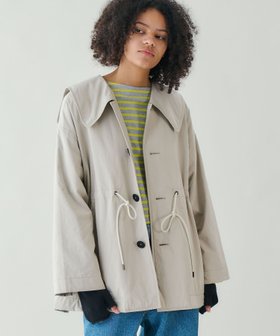 【ビショップ/Bshop】の中綿 ビッグカラーブルゾン WOMEN 人気、トレンドファッション・服の通販 founy(ファニー) ファッション Fashion レディースファッション Fashion for Women アウター Coat / Outerwear Collection ブルゾンジャケット・スポーティアウター Blouson Jackets ツイル Twist, Twisted Detail ドロップ Drop Shoulder, Dropped Style ビッグ Big, Oversized フランス France, French ブルゾン Blouson, Bomber Jacket ボーダー Border, Stripe ポケット Pocket, Pocket Detail |ID:prp329100004785697