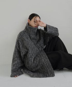 【ヘラム/hellam】のシャギースタンドカラーコート 人気、トレンドファッション・服の通販 founy(ファニー) ファッション Fashion レディースファッション Fashion for Women アウター Coat / Outerwear Collection コート・ロングコート・ピーコート Long Coats, Peacoats & More |ID:prp329100004785723