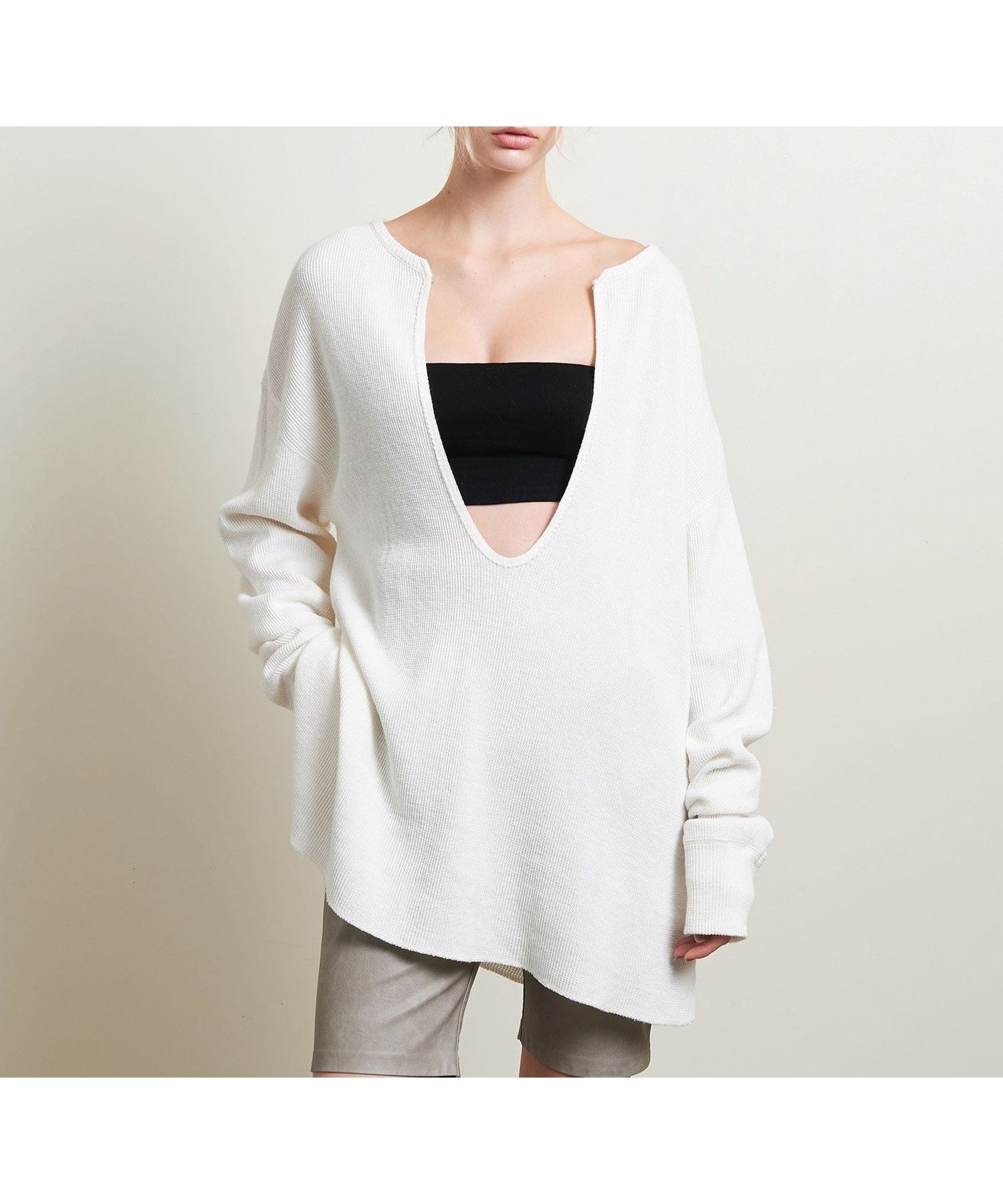 【ユナイテッドアローズ/UNITED ARROWS】のATTISESSION ビッグサーマル プルオーバー インテリア・キッズ・メンズ・レディースファッション・服の通販 founy(ファニー) 　ファッション　Fashion　レディースファッション　Fashion for Women　トップス・カットソー　Cut & Sew Tops　カジュアルプルオーバー・ニットトップス　Pullovers & Knit Tops / Casual Pullovers　インナー　Innerwear　コンパクト　Compact, Small Size　ドレス　Dress, One-Piece　プリント　Print, Printed Pattern　ワッフル　Waffle, Waffle Knit　アウトレット　Outlet / Clearance　おすすめ　Recommended / Our Picks　OFF WHITE|ID: prp329100004785745 ipo3291000000034739926