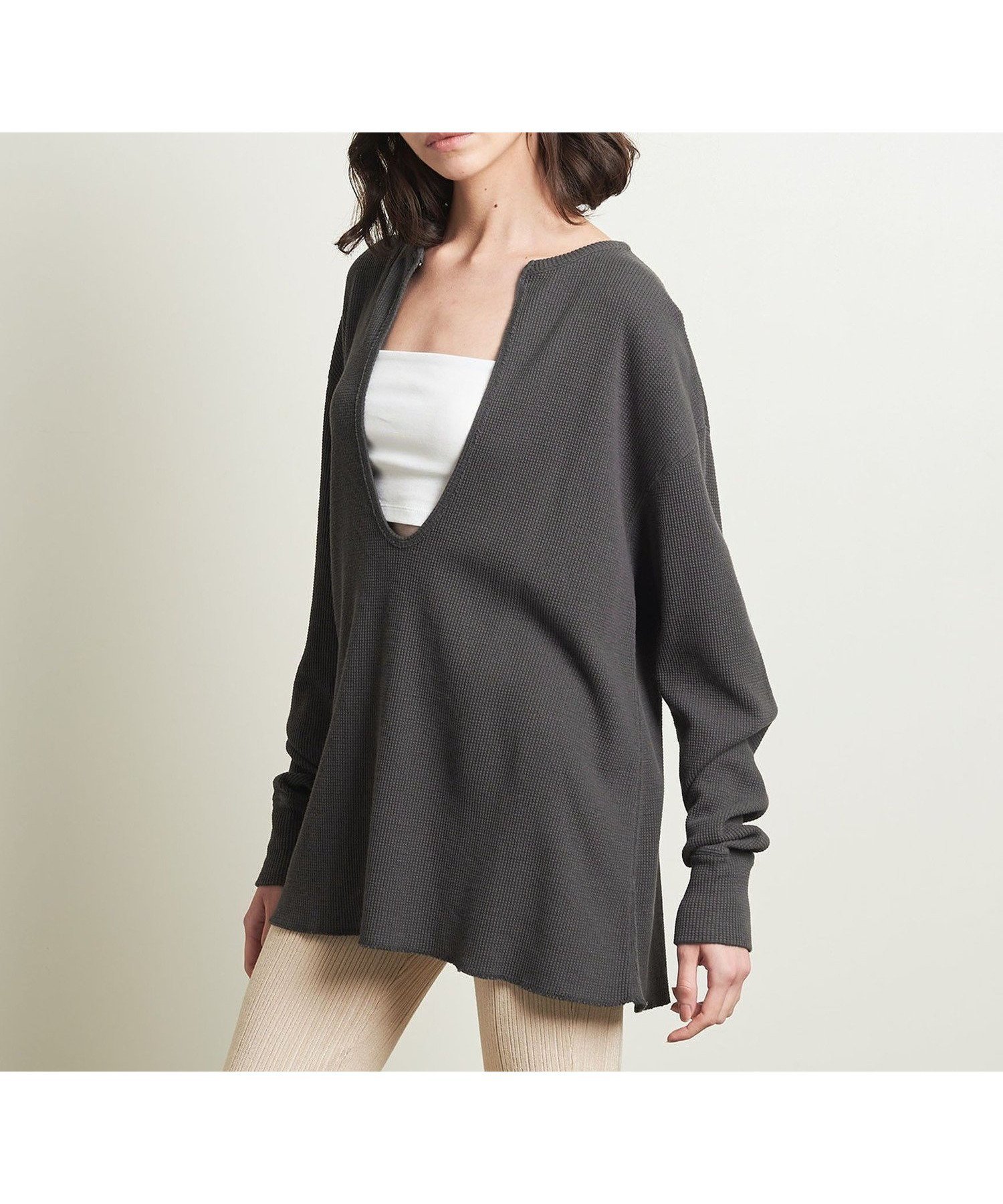 【ユナイテッドアローズ/UNITED ARROWS】のATTISESSION ビッグサーマル プルオーバー インテリア・キッズ・メンズ・レディースファッション・服の通販 founy(ファニー) 　ファッション　Fashion　レディースファッション　Fashion for Women　トップス・カットソー　Cut & Sew Tops　カジュアルプルオーバー・ニットトップス　Pullovers & Knit Tops / Casual Pullovers　インナー　Innerwear　コンパクト　Compact, Small Size　ドレス　Dress, One-Piece　プリント　Print, Printed Pattern　ワッフル　Waffle, Waffle Knit　アウトレット　Outlet / Clearance　おすすめ　Recommended / Our Picks　OLIVE|ID: prp329100004785745 ipo3291000000034739930