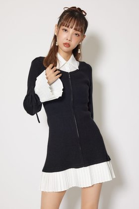 【リエンダ/rienda】のレイヤードパターンシャツニットミニワンピース 人気、トレンドファッション・服の通販 founy(ファニー) ファッション Fashion レディースファッション Fashion for Women ワンピース Dresses ショート Short, Short Length シンプル Simple, Minimal ドッキング Docking, Mixed Material フェミニン Feminine, Girly プリーツ Pleats, Pleated 羽織 Haori, Light Jacket リボン Ribbon, Bow ロング Long, Long-Length 再入荷 Restock / Back in Stock エレガント 上品 Elegant |ID:prp329100004785747