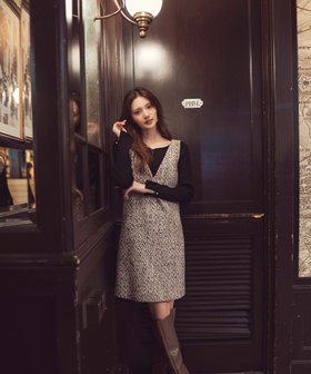 【プロポーション ボディドレッシング/PROPORTION BODY DRESSING】のツイードミニジャンスカ 25AW 人気、トレンドファッション・服の通販 founy(ファニー) ファッション Fashion レディースファッション Fashion for Women 2025年 2025 2025-2026秋冬・A/W Autumn/Winter 2025–26 AW25–26 ギャザー Gathered, Ruffled ジャケット Jacket, Outerwear ツイード Twill, Twill Weave ミックス Mix, Mixed Style |ID:prp329100004785753