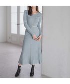 【ミッシュマッシュ/MISCH MASCH】のMM547404 ラメ配色ニットワンピース ブルー|ID: prp329100004785757 ipo3291000000035161927