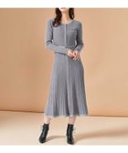 【ミッシュマッシュ/MISCH MASCH】のMM547404 ラメ配色ニットワンピース グレー|ID: prp329100004785757 ipo3291000000035161929