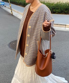 【ドゥドゥ/DouDou】の【インフルエンサー SAKURA企画】チェックハーフコート 人気、トレンドファッション・服の通販 founy(ファニー) ファッション Fashion レディースファッション Fashion for Women アウター Coat / Outerwear Collection コート・ロングコート・ピーコート Long Coats, Peacoats & More ジャケット Jacket, Outerwear スマート Smart, Elegant チェック Check, Plaid, Tartan ハーフ Half, Half-Length パイピング Piping, Trim Design ブルゾン Blouson, Bomber Jacket A/W・秋冬 Autumn/Winter 冬 Winter / This Winter 再入荷 Restock / Back in Stock エレガント 上品 Elegant 2025年 2025 2025-2026秋冬・A/W Autumn/Winter 2025–26 AW25–26 |ID:prp329100004785759