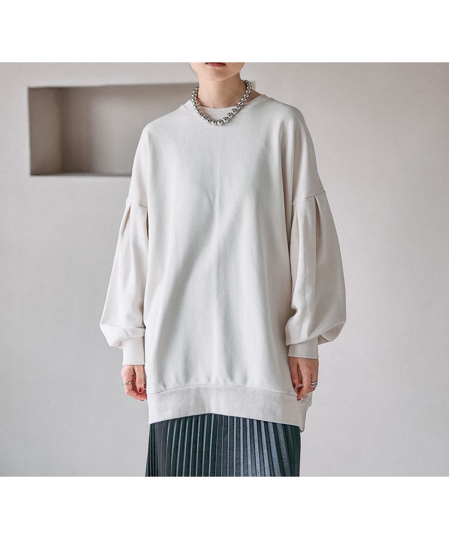 【レプシィム ローリーズファーム/LEPSIM LOWRYS FARM】の袖タックボリュームチュニック インテリア・キッズ・メンズ・レディースファッション・服の通販 founy(ファニー) ファッション Fashion レディースファッション Fashion for Women トップス・カットソー Cut & Sew Tops おすすめ Recommended / Our Picks チュニック Tunic, Long Top アイボリー08|ID: prp329100004785774 ipo3291000000034824299