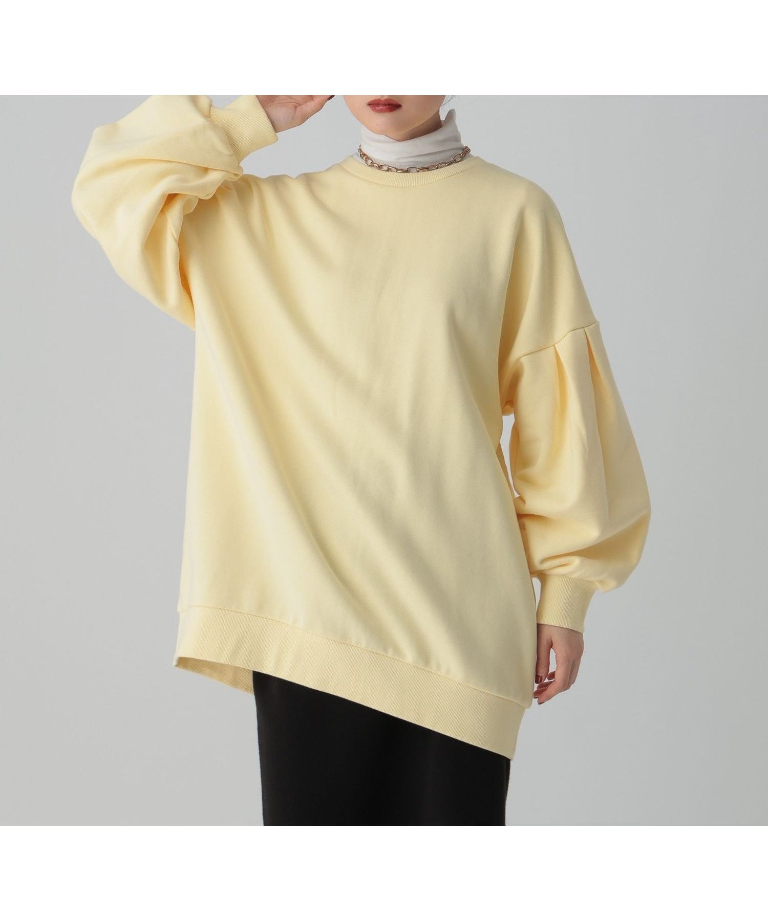 【レプシィム ローリーズファーム/LEPSIM LOWRYS FARM】の袖タックボリュームチュニック インテリア・キッズ・メンズ・レディースファッション・服の通販 founy(ファニー) ファッション Fashion レディースファッション Fashion for Women トップス・カットソー Cut & Sew Tops おすすめ Recommended / Our Picks チュニック Tunic, Long Top イエロー62|ID: prp329100004785774 ipo3291000000034824302