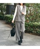 【イッカ/ikka】の【2点セット】GOKU楽ペプラムジレセット 人気、トレンドファッション・服の通販 founy(ファニー) ファッション Fashion レディースファッション Fashion for Women アウター Coat / Outerwear Collection トップス・カットソー Cut & Sew Tops ベスト&ジレ / 重ね着スタイル Vests & Gilets スタイリッシュ Stylish, Fashionable ストレッチ Stretch, Stretchy Fabric セットアップ Set-Up, Coordinated Outfit ツイル Twist, Twisted Detail フェミニン Feminine, Girly ベスト Vest, Waistcoat ペプラム Peplum, Flared Hem 無地 Plain, Solid Color thumbnail チャコール|ID: prp329100004785778 ipo3291000000034820404