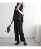 【イッカ/ikka】の【2点セット】GOKU楽ペプラムジレセット 人気、トレンドファッション・服の通販 founy(ファニー) ファッション Fashion レディースファッション Fashion for Women アウター Coat / Outerwear Collection トップス・カットソー Cut & Sew Tops ベスト&ジレ / 重ね着スタイル Vests & Gilets スタイリッシュ Stylish, Fashionable ストレッチ Stretch, Stretchy Fabric セットアップ Set-Up, Coordinated Outfit ツイル Twist, Twisted Detail フェミニン Feminine, Girly ベスト Vest, Waistcoat ペプラム Peplum, Flared Hem 無地 Plain, Solid Color thumbnail ブラック|ID: prp329100004785778 ipo3291000000034820407