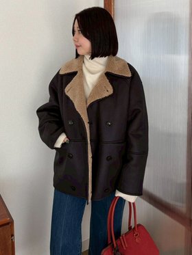 【ミラオーウェン/Mila Owen】のフェイクレザームートンジャケット 人気、トレンドファッション・服の通販 founy(ファニー) ファッション Fashion レディースファッション Fashion for Women アウター Coat / Outerwear Collection レディースジャケット・軽アウター Jackets スマート Smart, Elegant トレンド Trend, Trending Now 人気 Popular, Best Seller フェイクムートン Faux Shearling, Faux Mouton フェミニン Feminine, Girly ボンディング Bonding, Bonded Fabric ムートン Shearling, Mouton ユーズド Used, Vintage-Look リアル Real, Realistic 冬 Winter / This Winter |ID:prp329100004785797