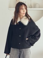 【ミラオーウェン/Mila Owen】の2wayファーカラーリバーショートコート BLK[009]|ID: prp329100004785804 ipo3291000000035111122