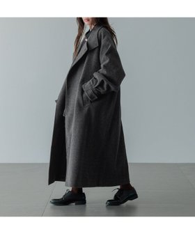 【ローリーズファーム/LOWRYS FARM】のウールライクスタンドコート 人気、トレンドファッション・服の通販 founy(ファニー) ファッション Fashion レディースファッション Fashion for Women アウター Coat / Outerwear Collection コート・ロングコート・ピーコート Long Coats, Peacoats & More スタンド Stand Collar, Upright Stand スリーブ Sleeve, Long Sleeve / Short Sleeve ダブル Double, Double-Breasted バルーン Balloon, Balloon Silhouette フェイス Face, Facial Design フロント Front, Front Design マフラー Scarf, Muffler 防寒 Cold Protection, Winter-Ready |ID:prp329100004785819