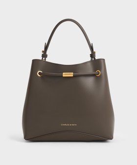 【チャールズ アンド キース/CHARLES & KEITH】のSybill シビル ジオメトリックバケットバッグ 人気、トレンドファッション・服の通販 founy(ファニー) ファッション Fashion レディースファッション Fashion for Women バッグ Bags シンプル Simple, Minimal トレンド Trend, Trending Now バケツ Bucket, Bucket Style フォルム Silhouette, Form ラップ Wrap, Wrap Design |ID:prp329100004785829