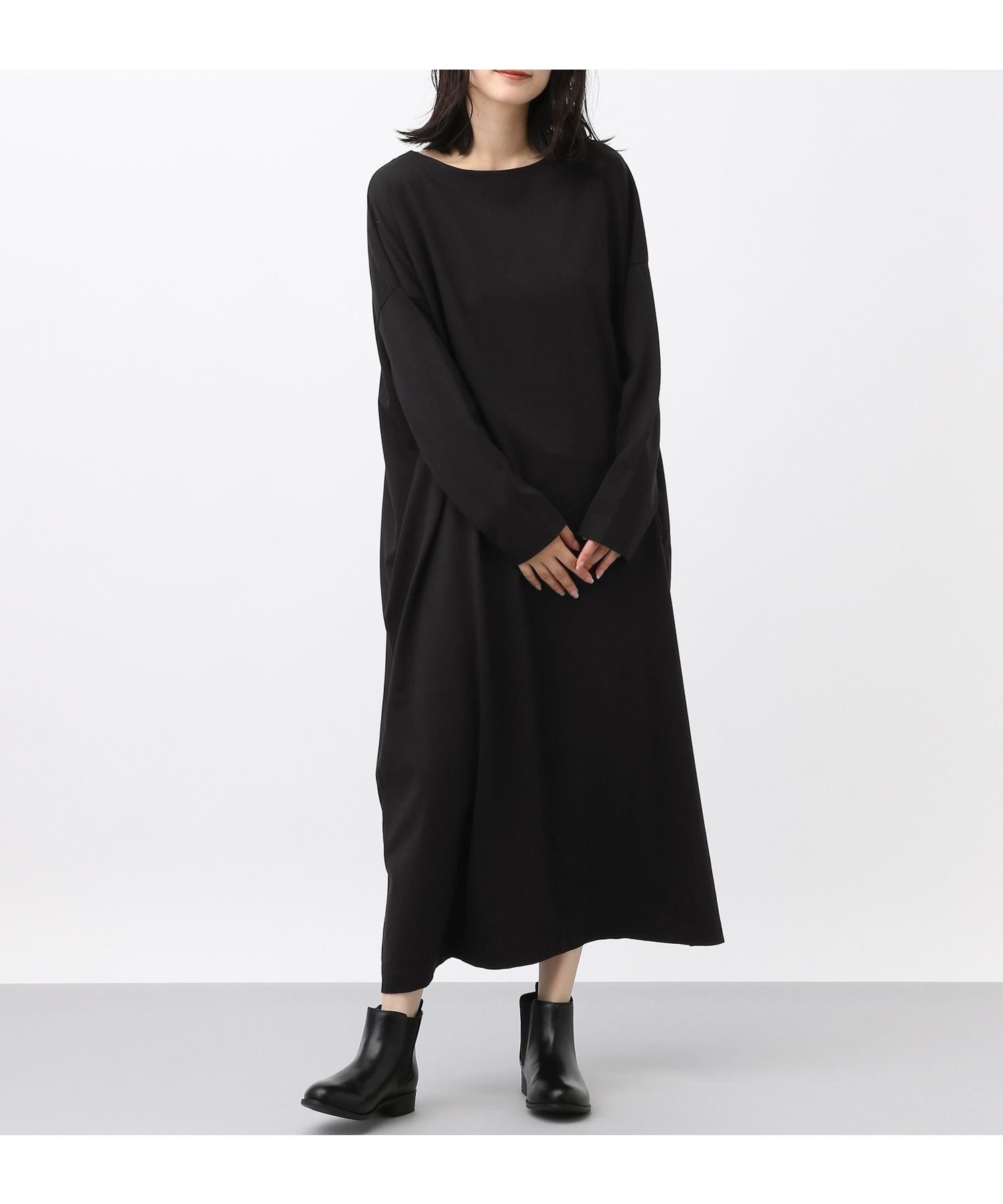 【スタディオ クリップ/studio CLIP】の《natural by clip》CコーマWバイオカットワンピース プチサイズあり インテリア・キッズ・メンズ・レディースファッション・服の通販 founy(ファニー) ファッション Fashion レディースファッション Fashion for Women ワンピース Dresses おすすめ Recommended / Our Picks カットソー Cut and Sewn Top シアー Sheer, See-Through シンプル Simple, Minimal ハイネック High Neck, Mock Neck ベスト Vest, Waistcoat ブラック19|ID: prp329100004785842 ipo3291000000034837085