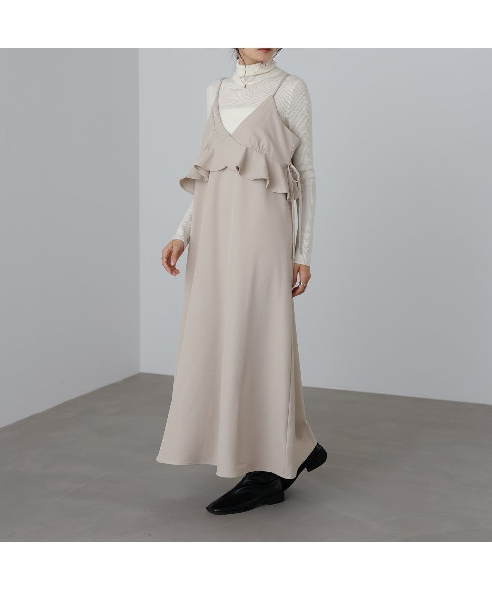 【バブ ブージュルード/Bab Bou Jeloud】の【低身長~高身長向けサイズあり】ペプラムキャミワンピース インテリア・キッズ・メンズ・レディースファッション・服の通販 founy(ファニー) ファッション Fashion レディースファッション Fashion for Women ワンピース Dresses キャミソールワンピース Camisole Dresses インナー Innerwear くるぶし Ankle-Length カーディガン Cardigan, Knitwear シューズ Shoes, Footwear ショート Short, Short Length シンプル Simple, Minimal ジャケット Jacket, Outerwear ストレッチ Stretch, Stretchy Fabric スマート Smart, Elegant チェック Check, Plaid, Tartan なめらか Smooth, Silky Texture ビスチェ Bustier, Corset Top フェミニン Feminine, Girly フラット Flat, Flat Shoes フリル Frill, Ruffle ペチコート Petticoat, Underskirt リブニット Rib Knit, Ribbed Knit リボン Ribbon, Bow リラックス Relax, Relaxed Fit 再入荷 Restock / Back in Stock おすすめ Recommended / Our Picks エレガント 上品 Elegant BEIGE|ID: prp329100004785849 ipo3291000000034818762