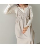 【バブ ブージュルード/Bab Bou Jeloud】の【低身長~高身長向けサイズあり】ペプラムキャミワンピース BEIGE|ID: prp329100004785849 ipo3291000000035161538