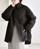 【シップス フォー ウィメン/SHIPS】のquaranciel 撥水加工 中綿 スタンドカラー ダブル ジップ モンスター コート ブラック|ID: prp329100004785857 ipo3291000000034859821