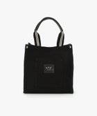 【アニエスベー ファム/agnes b. FEMME】のレザーネームミニトートバッグ 人気、トレンドファッション・服の通販 founy(ファニー) ファッション Fashion レディースファッション Fashion for Women バッグ Bags キャンバス Canvas, Canvas Fabric スクエア Square, Square Shape フォルム Silhouette, Form フロント Front, Front Design thumbnail ブラック|ID: prp329100004785875 ipo3291000000034973760