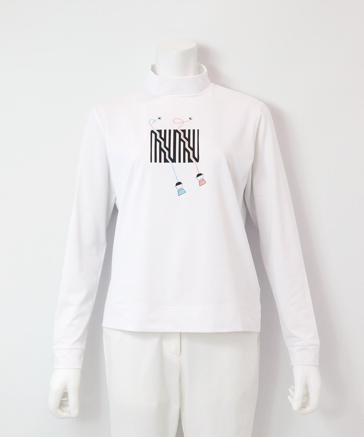 【ピッコーネクラブ/Picone Club】のUV速乾ハイネックプルオーバー インテリア・キッズ・メンズ・レディースファッション・服の通販 founy(ファニー) ファッション Fashion レディースファッション Fashion for Women トップス・カットソー Cut & Sew Tops カジュアルプルオーバー・ニットトップス Pullovers & Knit Tops / Casual Pullovers おすすめ Recommended / Our Picks ハイネック High Neck, Mock Neck プリント Print, Printed Pattern ベスト Vest, Waistcoat 吸水 Absorbent, Quick-Dry 長袖 Long Sleeve, Full Sleeve ホワイト|ID: prp329100004785901 ipo3291000000034951252