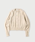 【フォーティファイブ アール/45R】のシェットランドケーブル縮絨のカーディガン 人気、トレンドファッション・服の通販 founy(ファニー) ファッション Fashion レディースファッション Fashion for Women トップス・カットソー Cut & Sew Tops カーディガン・羽織り Layered Style Cardigans カーディガン Cardigan, Knitwear コンパクト Compact, Small Size セーター Sweater, Knitwear thumbnail アンティークホワイト|ID: prp329100004785905 ipo3291000000034927738