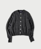 【フォーティファイブ アール/45R】のシェットランドケーブル縮絨のカーディガン 人気、トレンドファッション・服の通販 founy(ファニー) ファッション Fashion レディースファッション Fashion for Women トップス・カットソー Cut & Sew Tops カーディガン・羽織り Layered Style Cardigans カーディガン Cardigan, Knitwear コンパクト Compact, Small Size セーター Sweater, Knitwear thumbnail チャコール|ID: prp329100004785905 ipo3291000000034927739