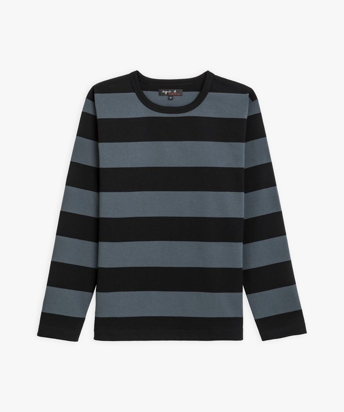 【アニエスベー ファム/agnes b. FEMME】の太ボーダー コットン 長袖Tシャツ Cool インテリア・キッズ・メンズ・レディースファッション・服の通販 founy(ファニー) https://founy.com/ ファッション Fashion レディースファッション Fashion for Women トップス・カットソー Cut & Sew Tops シャツ・ブラウス・オフィスカジュアル Elegant Blouses & Button-Ups ロングTシャツ・Tシャツ Longline T-Shirts & Tees ボーダー Border, Stripe ワイド Wide, Wide Fit 長袖 Long Sleeve, Full Sleeve |ID: prp329100004785953 ipo3291000000034930553