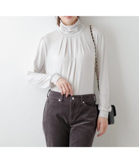 【ニューヨーカー/NEWYORKER】のラグウォーム ギャザータートルネックカットソー 人気、トレンドファッション・服の通販 founy(ファニー) ファッション Fashion レディースファッション Fashion for Women トップス・カットソー Cut & Sew Tops カットソー・ベーシックTシャツ Cut-and-Sewn Tops / Stretch Tees & Basics タートルネック・ハイネックトップス Turtlenecks & High-Neck Tops インナー Innerwear カットソー Cut and Sewn Top ギャザー Gathered, Ruffled ジャケット Jacket, Outerwear ストレッチ Stretch, Stretchy Fabric タートルネック Turtleneck, High Neck バランス Balance, Style Balance 冬 Winter / This Winter A/W・秋冬 Autumn/Winter |ID:prp329100004785965