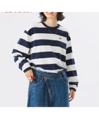 【ビームス ウイメン/BEAMS】の【別注】LACOSTE / ボーダー ロングスリーブ Tシャツ 25AW スポーツミックス オーバーサイズ NAVY|ID: prp329100004785967 ipo3291000000034740886