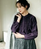 【アンタイトル/UNTITLED】の【1枚で着映え/オンオフ着回し】フリルサテンブラウス 人気、トレンドファッション・服の通販 founy(ファニー) ファッション Fashion レディースファッション Fashion for Women トップス・カットソー Cut & Sew Tops シャツ・ブラウス・オフィスカジュアル Elegant Blouses & Button-Ups インナー Innerwear カーディガン Cardigan, Knitwear サテン Satin, Glossy Fabric ジャケット Jacket, Outerwear スマート Smart, Elegant フリル Frill, Ruffle フロント Front, Front Design メタル Metal, Metal Parts エレガント 上品 Elegant 吸水 Absorbent, Quick-Dry thumbnail パープル|ID: prp329100004785968 ipo3291000000034740898