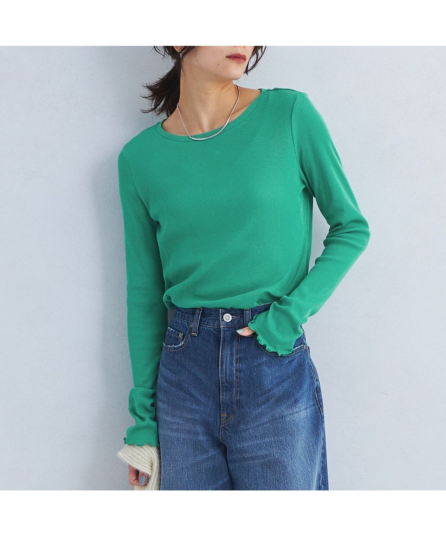 【ユナイテッドアローズ/UNITED ARROWS】のハイツイストリブ クルーネック プルオーバー カットソー 2 人気、トレンドファッション・服の通販 founy(ファニー) 　ファッション　Fashion　レディースファッション　Fashion for Women　トップス・カットソー　Cut & Sew Tops　カジュアルプルオーバー・ニットトップス　Pullovers & Knit Tops / Casual Pullovers　カットソー・ベーシックTシャツ　Cut-and-Sewn Tops / Stretch Tees & Basics　インナー　Innerwear　春　Spring　秋　Autumn　カットソー　Cut and Sewn Top　サロペット　Overalls, Salopette　ジャンスカ　Jumper Skirt, Pinafore Dress　スウェット / スエット　Sweatshirt, Sweatwear　タートルネック　Turtleneck, High Neck　デコルテ　Décolleté, Neckline　ベーシック　Basic, Essential　冬　Winter / This Winter　アウトレット　Outlet / Clearance　おすすめ　Recommended / Our Picks　 other-1|ID: prp329100004785973 ipo3291000000034740912