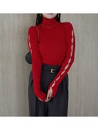 【アニュアンス/anuans】のスラッシュリブニットトップス RED|ID: prp329100004785987 ipo3291000000034740971