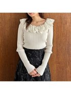 【スナイデル/SNIDEL】のシアーフリルニットプルオーバー【カンヘウォン着用】 人気、トレンドファッション・服の通販 founy(ファニー) ファッション Fashion レディースファッション Fashion for Women トップス・カットソー Cut & Sew Tops ニット Knit Tops & Sweaters カジュアルプルオーバー・ニットトップス Pullovers & Knit Tops / Casual Pullovers ウェーブ Wavy Pattern エレガント 上品 Elegant 今季 This Season, Current Season シルク Silk, 100% Silk ストレート Straight, Straight Cut スマート Smart, Elegant バルーン Balloon, Balloon Silhouette バレエ Ballet, Ballet Style フィット Fit, Slim Fit フリル Frill, Ruffle ミックス Mix, Mixed Style モノトーン Monotone, Black and White ラウンド Round, Round Neck リブニット Rib Knit, Ribbed Knit おすすめ Recommended / Our Picks thumbnail IVR[003]|ID: prp329100004786027 ipo3291000000034741122