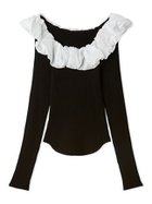 【スナイデル/SNIDEL】のシアーフリルニットプルオーバー【カンヘウォン着用】 人気、トレンドファッション・服の通販 founy(ファニー) ファッション Fashion レディースファッション Fashion for Women トップス・カットソー Cut & Sew Tops ニット Knit Tops & Sweaters カジュアルプルオーバー・ニットトップス Pullovers & Knit Tops / Casual Pullovers ウェーブ Wavy Pattern エレガント 上品 Elegant 今季 This Season, Current Season シルク Silk, 100% Silk ストレート Straight, Straight Cut スマート Smart, Elegant バルーン Balloon, Balloon Silhouette バレエ Ballet, Ballet Style フィット Fit, Slim Fit フリル Frill, Ruffle ミックス Mix, Mixed Style モノトーン Monotone, Black and White ラウンド Round, Round Neck リブニット Rib Knit, Ribbed Knit おすすめ Recommended / Our Picks thumbnail MIX[930]|ID: prp329100004786027 ipo3291000000034741127