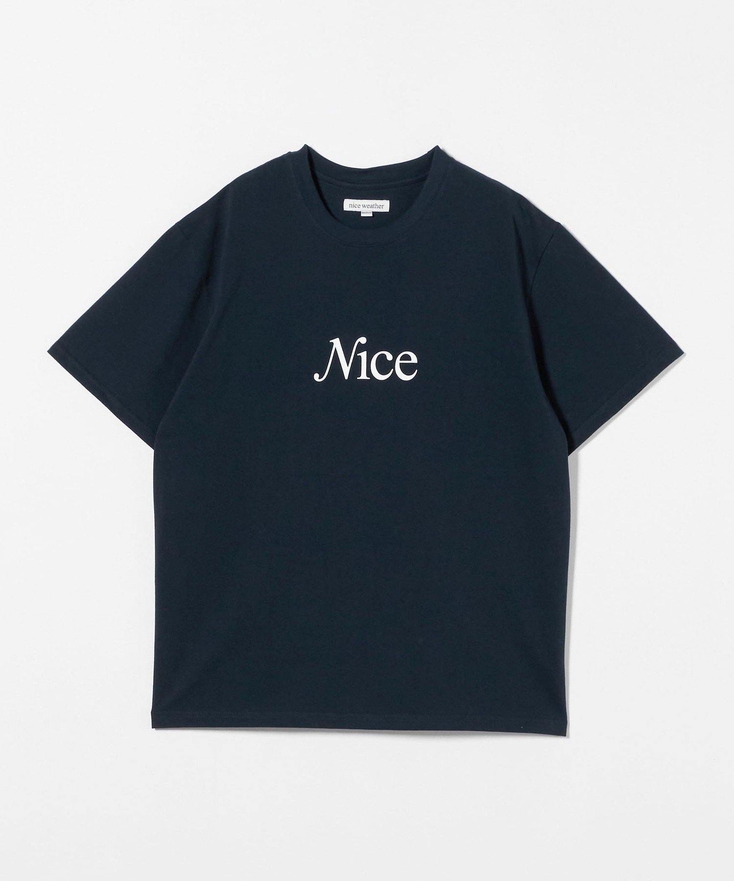 【ビューティ&ユース ユナイテッドアローズ/BEAUTY&YOUTH / UNITED ARROWS】のNICE WEATHER SIGNATURE Tシャツ インテリア・キッズ・メンズ・レディースファッション・服の通販 founy(ファニー) 　ファッション　Fashion　レディースファッション　Fashion for Women　トップス・カットソー　Cut & Sew Tops　シャツ・ブラウス・オフィスカジュアル　Elegant Blouses & Button-Ups　ロングTシャツ・Tシャツ　Longline T-Shirts & Tees　シンプル　Simple, Minimal　定番　Standard, Basic Item　フロント　Front, Front Design　NAVY|ID: prp329100004786028 ipo3291000000035206073