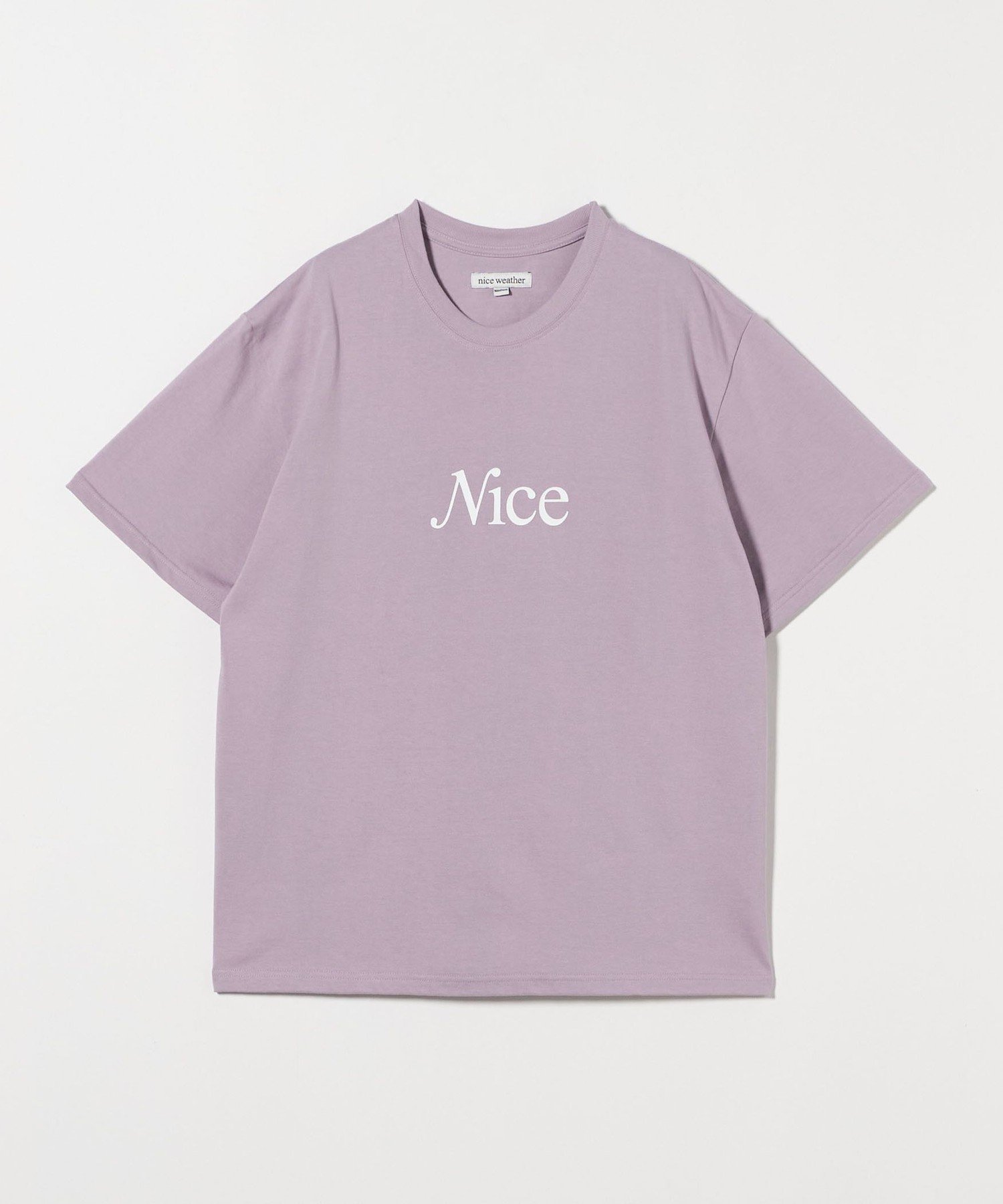 【ビューティ&ユース ユナイテッドアローズ/BEAUTY&YOUTH / UNITED ARROWS】のNICE WEATHER SIGNATURE Tシャツ インテリア・キッズ・メンズ・レディースファッション・服の通販 founy(ファニー) 　ファッション　Fashion　レディースファッション　Fashion for Women　トップス・カットソー　Cut & Sew Tops　シャツ・ブラウス・オフィスカジュアル　Elegant Blouses & Button-Ups　ロングTシャツ・Tシャツ　Longline T-Shirts & Tees　シンプル　Simple, Minimal　定番　Standard, Basic Item　フロント　Front, Front Design　PURPLE|ID: prp329100004786028 ipo3291000000035206074