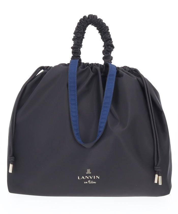 【クイーポ/KUIPO】のランバン オン ブルー LANVIN en Bleu クラリス 2wayバッグ インテリア・キッズ・メンズ・レディースファッション・服の通販 founy(ファニー) 　ファッション　Fashion　レディースファッション　Fashion for Women　バッグ　Bags　ショルダー　Shoulder, Shoulder Strap　シンプル　Simple, Minimal　フラット　Flat, Flat Shoes　巾着　Drawstring Bag, Kinchaku　ブラック|ID: prp329100004786063 ipo3291000000034984406