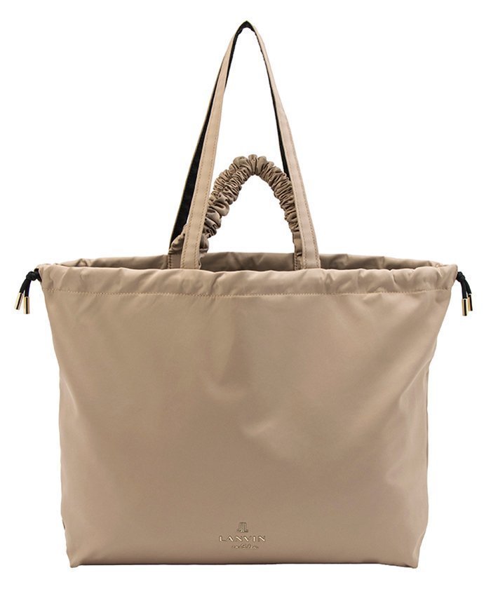 【クイーポ/KUIPO】のランバン オン ブルー LANVIN en Bleu クラリス 2wayバッグ インテリア・キッズ・メンズ・レディースファッション・服の通販 founy(ファニー) 　ファッション　Fashion　レディースファッション　Fashion for Women　バッグ　Bags　ショルダー　Shoulder, Shoulder Strap　シンプル　Simple, Minimal　フラット　Flat, Flat Shoes　巾着　Drawstring Bag, Kinchaku　ベージュ2|ID: prp329100004786063 ipo3291000000034984409