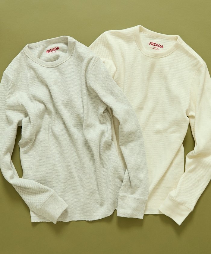 【フリークスストア/FREAK'S STORE】のサーマルトップス Plain 25AW インテリア・キッズ・メンズ・レディースファッション・服の通販 founy(ファニー) 　ファッション　Fashion　レディースファッション　Fashion for Women　トップス・カットソー　Cut & Sew Tops　2025年　2025　2025-2026秋冬・A/W　Autumn/Winter 2025–26 AW25–26　冬　Winter / This Winter　おすすめ　Recommended / Our Picks　インナー　Innerwear　コレクション　Collection, Seasonal Line　コンパクト　Compact, Small Size　センター　Center, Center Line　プリント　Print, Printed Pattern　再入荷　Restock / Back in Stock　定番　Standard, Basic Item　A/W・秋冬　Autumn/Winter　ホワイト|ID: prp329100004786064 ipo3291000000035127334