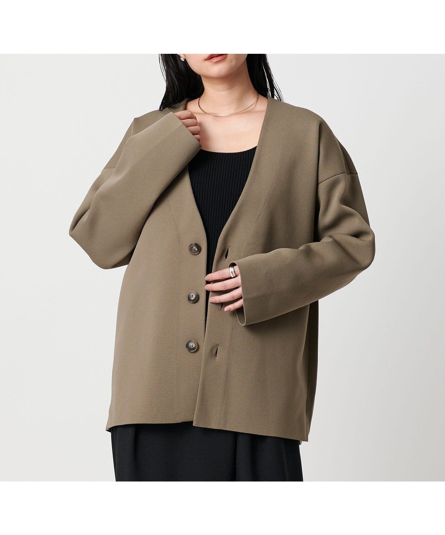 【ユナイテッドアローズ/UNITED ARROWS】のMARW UNITED ARROWS スムース オーバー Vネック カーディガン UNISEX インテリア・キッズ・メンズ・レディースファッション・服の通販 founy(ファニー) 　ファッション　Fashion　レディースファッション　Fashion for Women　トップス・カットソー　Cut & Sew Tops　カーディガン・羽織り　Layered Style Cardigans　Vネックトップス　V-Neck Tops / V-Cut Neckline Shirts　カーディガン　Cardigan, Knitwear　シンプル　Simple, Minimal　ジャケット　Jacket, Outerwear　人気　Popular, Best Seller　ポケット　Pocket, Pocket Detail　メンズ　Men's, Menswear　ユニセックス　Unisex, Genderless　ビジネス 仕事 通勤　Business / Work / Commuting　MOCA|ID: prp329100004786074 ipo3291000000035072606