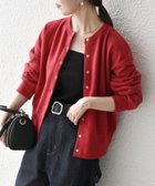 【シップス フォー ウィメン/SHIPS】の【WEB限定】SHIPS any USA コットン 裏起毛 コンパクト スナップ カーディガン レッド|ID: prp329100004786086 ipo3291000000034812948