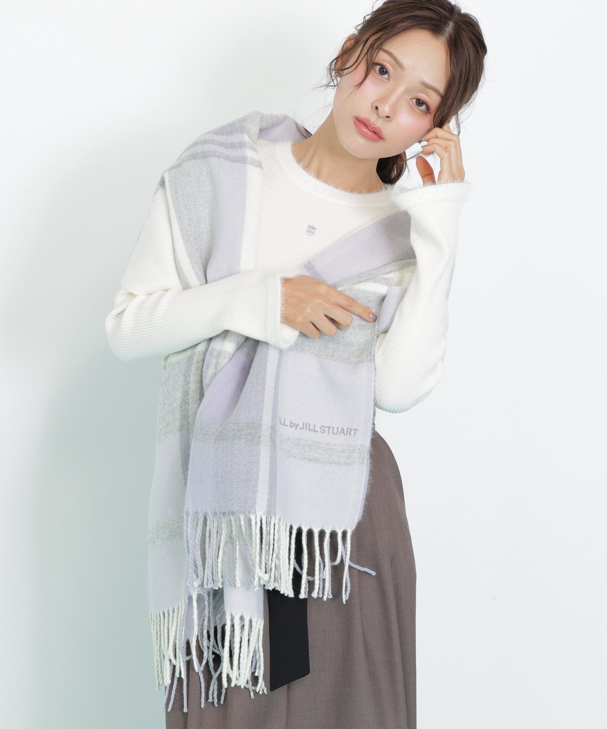 【ジルバイジルスチュアート/JILL by JILLSTUART】のエンブロイダリーロゴチェックストール インテリア・キッズ・メンズ・レディースファッション・服の通販 founy(ファニー) ファッション Fashion レディースファッション Fashion for Women おすすめ Recommended / Our Picks ショール Shawl, Wrap ストール Stole, Wrap スマート Smart, Elegant チェック Check, Plaid, Tartan 人気 Popular, Best Seller A/W・秋冬 Autumn/Winter ラベンダー|ID: prp329100004786148 ipo3291000000034879973