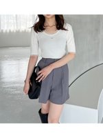 【スナイデル/SNIDEL】の【Chacott】リブニットプルオーバー 人気、トレンドファッション・服の通販 founy(ファニー) ファッション Fashion レディースファッション Fashion for Women トップス・カットソー Cut & Sew Tops ニット Knit Tops & Sweaters カジュアルプルオーバー・ニットトップス Pullovers & Knit Tops / Casual Pullovers ウェーブ Wavy Pattern シンプル Simple, Minimal ジャケット Jacket, Outerwear ストレート Straight, Straight Cut スマート Smart, Elegant チュール Tulip, Tulip Motif バレエ Ballet, Ballet Style フィット Fit, Slim Fit フロント Front, Front Design 半袖 Short Sleeve, Half Sleeve おすすめ Recommended / Our Picks |ID:prp329100004786204