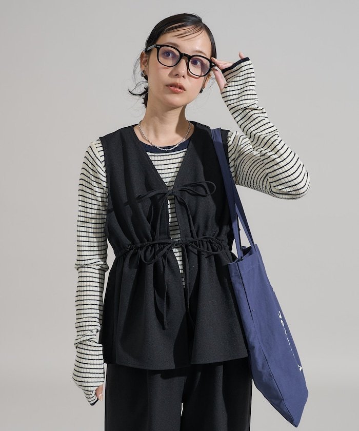 【フリークスストア/FREAK'S STORE】の【セットアイテム】LANATEC ベスト セットアップ/ビスチェセット 25AW インテリア・キッズ・メンズ・レディースファッション・服の通販 founy(ファニー) ファッション Fashion レディースファッション Fashion for Women アウター Coat / Outerwear Collection トップス・カットソー Cut & Sew Tops ベスト&ジレ / 重ね着スタイル Vests & Gilets ビスチェ Bustiers & Corset Tops / Layered Bustier Style 2025年 2025 2025-2026秋冬・A/W Autumn/Winter 2025–26 AW25–26 冬 Winter / This Winter ギャザー Gathered, Ruffled スラックス Slacks, Dress Pants セットアップ Set-Up, Coordinated Outfit チェック Check, Plaid, Tartan ベスト Vest, Waistcoat ペプラム Peplum, Flared Hem 洗える Machine Washable 無地 Plain, Solid Color A/W・秋冬 Autumn/Winter ブラック|ID: prp329100004786219 ipo3291000000034741911